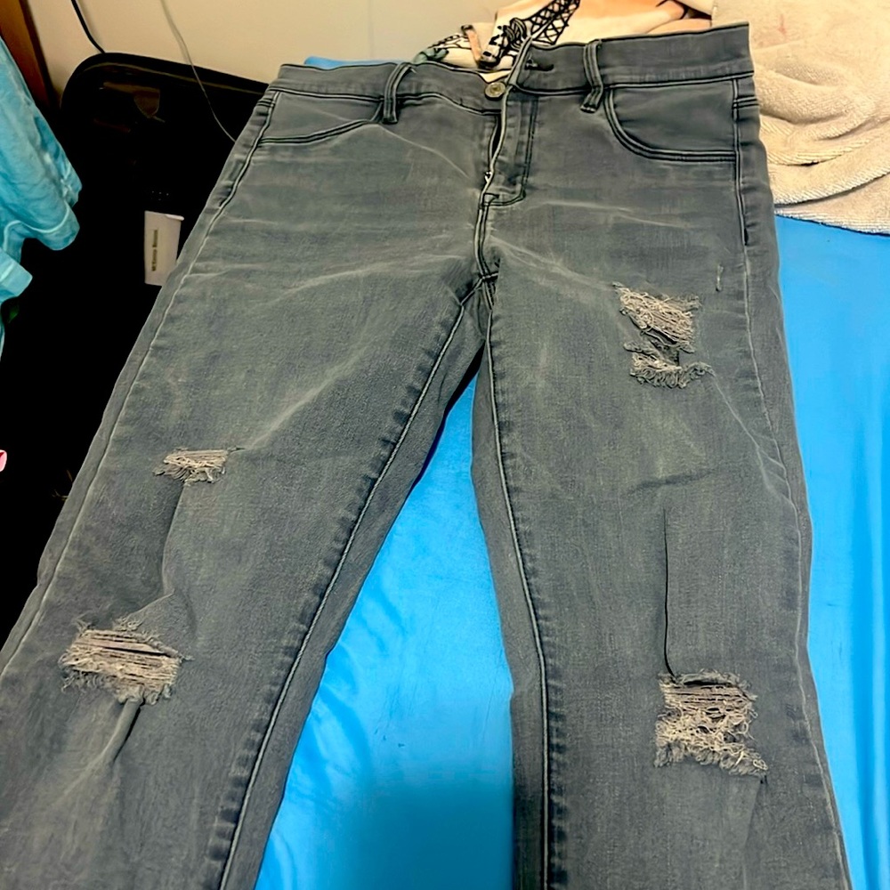 Grey jeans